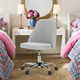 Task Chair Office Desk Chair Make Up Chair With Wheels(Set Of 2)