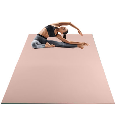 Grand tapis de yoga Wakeman - grand tapis d'exercice - tapis épais antidérapant - Planchers de gymnastique