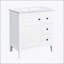 Meuble-lavabo de style rétro 30 po avec lavabo en céramique, cadre en bois massif et grand espace de rangement-2073450406