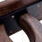 Modern Minimalist Walnut Dark Brown Texture Sticker-Patterned MDF Rectangular Coffee Table.