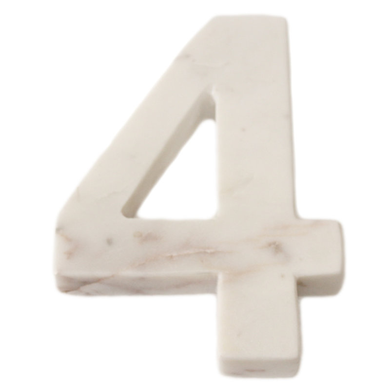 Bloc de lettre marbre helvetica Rania, 4