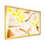 Éléments graphiques rétro en orange et jaune II - peinture sur toile-67232855-67232840