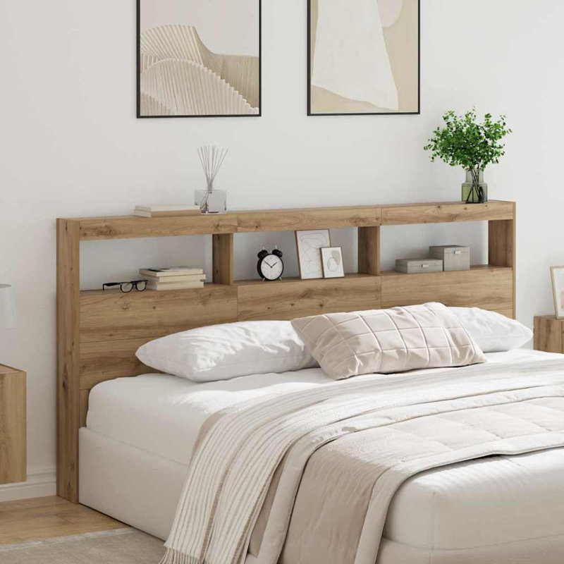 King Headboard, Artisan Oak, Queen