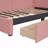Twin Linen Upholstered Daybed Frame, 2 Storage Drawers-1197207656