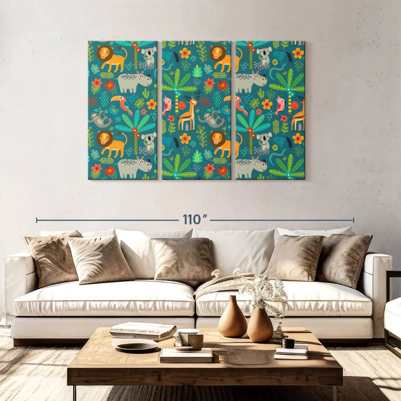 Ashelle Jungle Theme, 48" H x 74" W