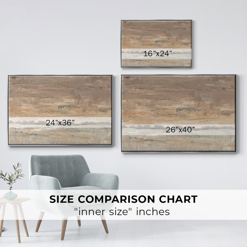 «Early Evening Light I», reproduction sur toile, H 17 po x l 25 po x P 2 po, Argent