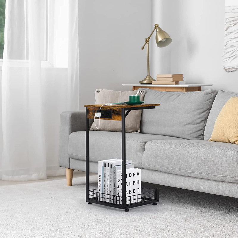Whittmore End Table and Built-In Outlets