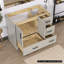 Base de meuble-lavabo simple en bois massif de 42 po seulement-94922493