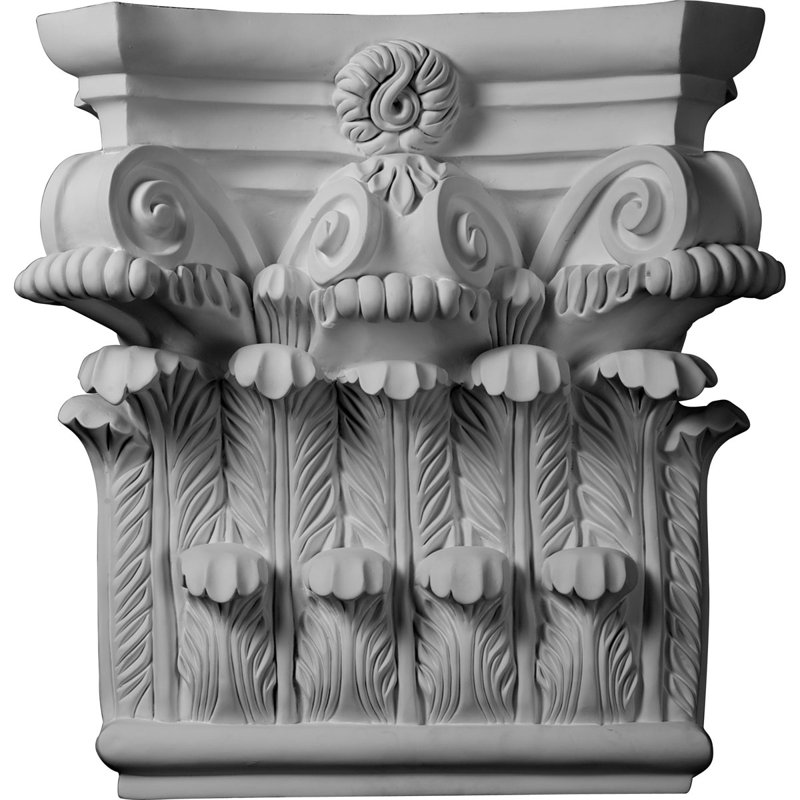 Corinthian Capital (convient aux pilastres jusqu'à l 19 1/8 po x P 2 3/4 po)