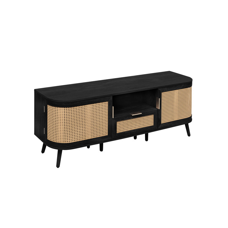 Almir 1 Piece TV Stand, Black
