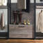 Système de rangement pour garde-robe avec surfaces chauffantes et éléments modulaires
