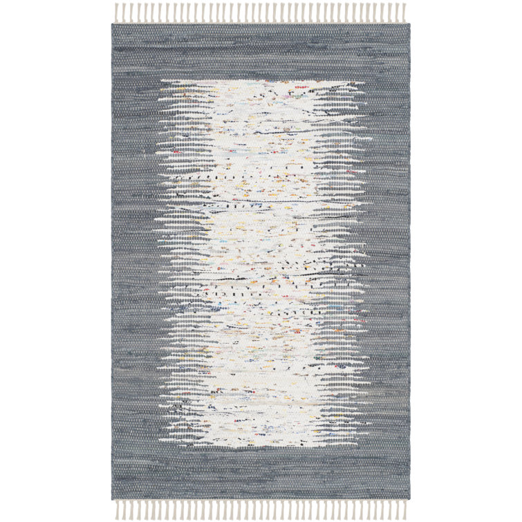 Annia Hand Woven Cotton Solid Colour Rug