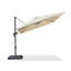 Parasol carré en porte-à-faux 9 pi beige avec base et rotation à 360 degrés-67120606