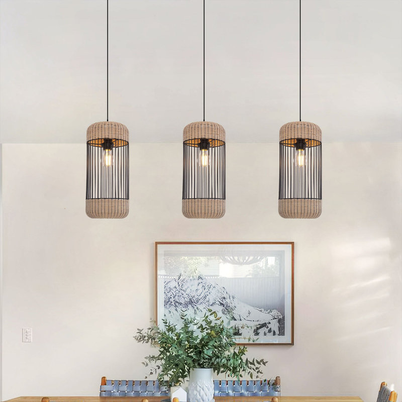 1 - Light Natural Chandelier Pendant