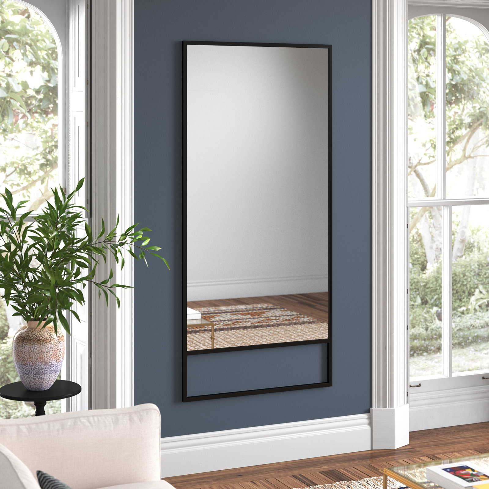 Overstreet 35" Full-Length Mirror, Black