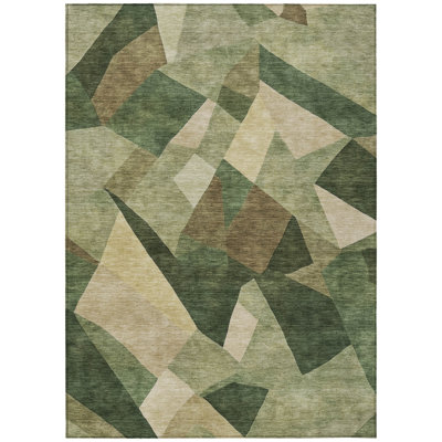 Machine Washable Indoor/Outdoor Jourdan ACN2374 Abstract Rug