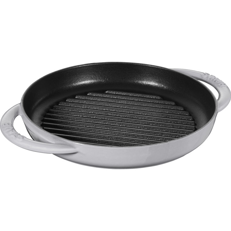 STAUB Cast Iron Pure Grill, 26cm, Grey
