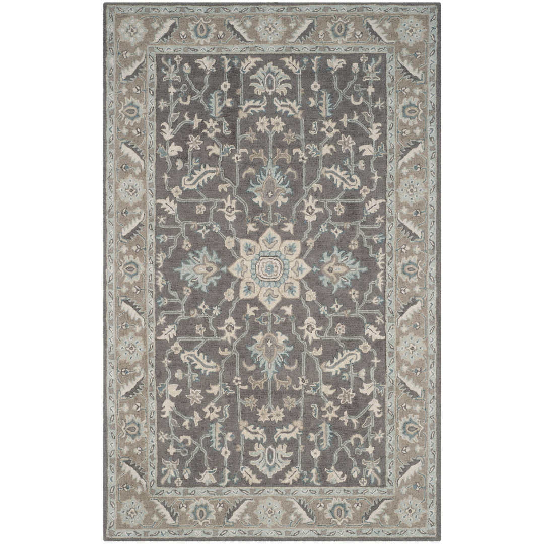 Luitpold Hand Tufted Wool Oriental Rug Charlton Home® Rug 