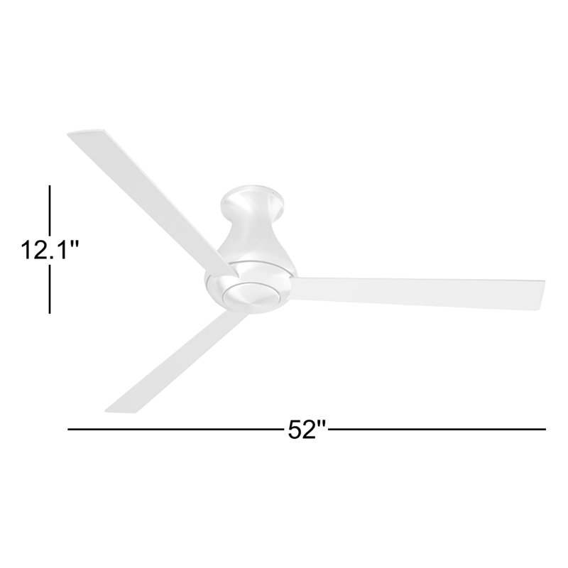 Altus Flush Mount Ceiling Fan, Brushed Aluminum, Aluminum, Fan Speed Control