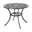 Table brillante en aluminium coulé pour balcons - Style élégant et moderne