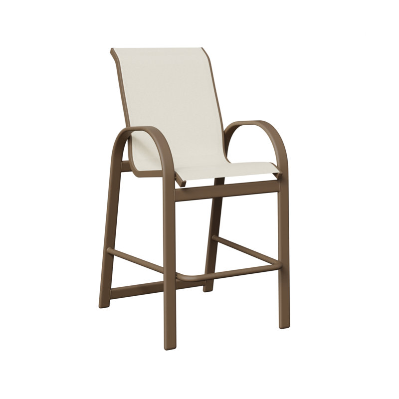 Chaise de bar Cazares, Argile, Blanc