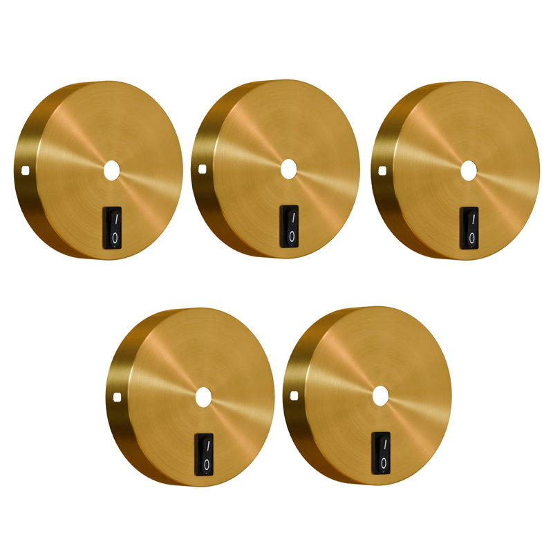 Single Point Ceiling Lighting Kit, Yellow Brass