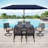 Leonard 6 - Person Patio Dining Set with Rectangular Table , Cushions Included