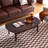 American oval end table