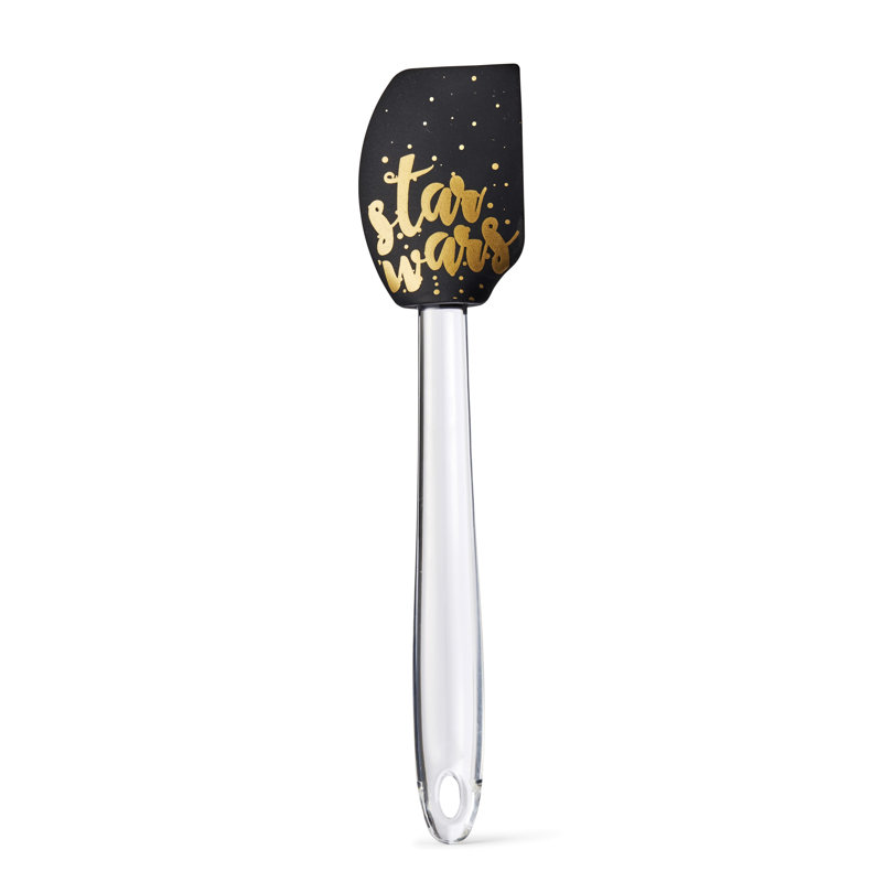 Spatule en silicone 11 po Star Wars - noir / or Texte «Star Wars»