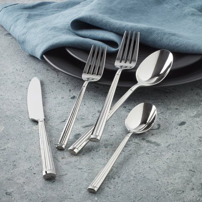 Oneida Robyn Satin Champagne Mist 20-Piece Flatware Set