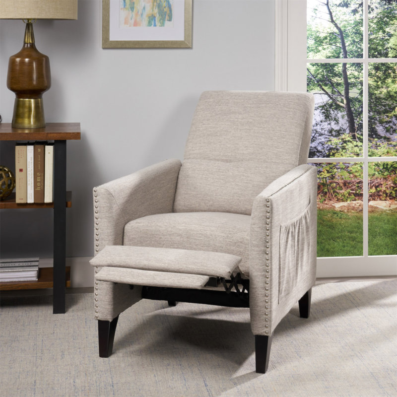PUSH BACK RECLINER, Light Gray