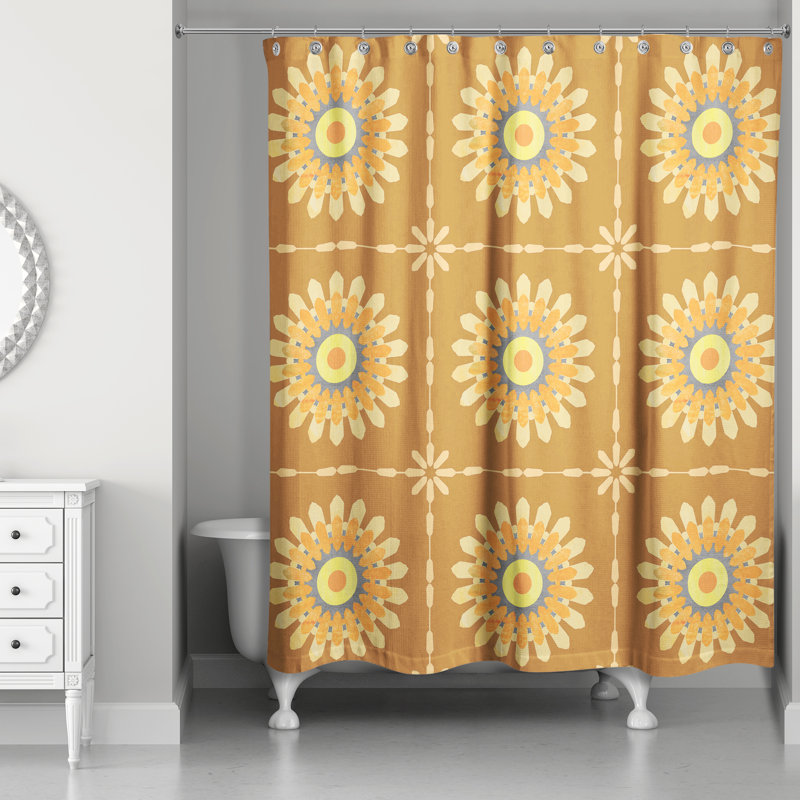 Rideau de douche Rhyley, Orange