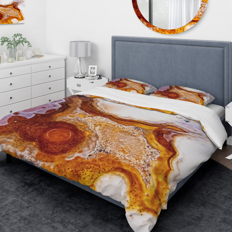 Modern & Contemporary Abstract Duvet Cover, Twin Duvet Cover + 1 Sham