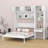 Wall Murphy Bed With Desk,Top Cabinet And Storage Shelves,Space Saving Foldable Bed-444569715-444569714