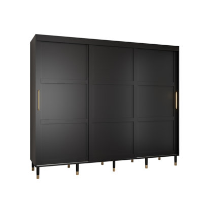 Angula 3 Door Manufactured Wood Wardrobe