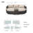 Anazco 89'' Wide Curved Patio Daybed with Cushions-64613535-90655529