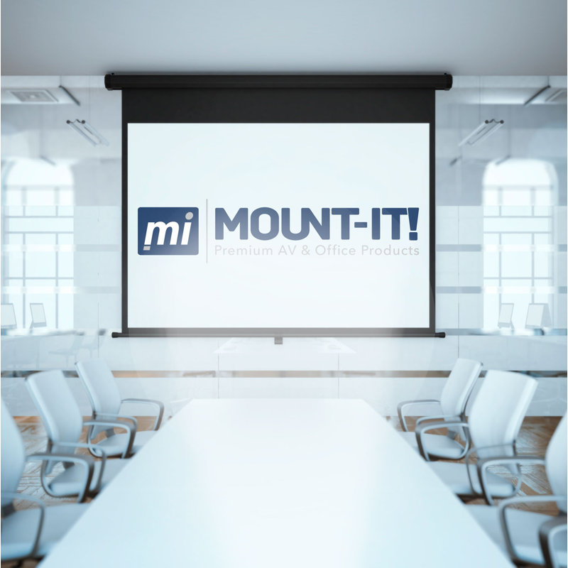 Mount-It! Projector Screen Wall Mount L-Brackets, Wall Hanging Bracket For Home Projector & Screens