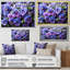 «Purple Pansies Field Vibrant» sur toile-1823352495-1823352480