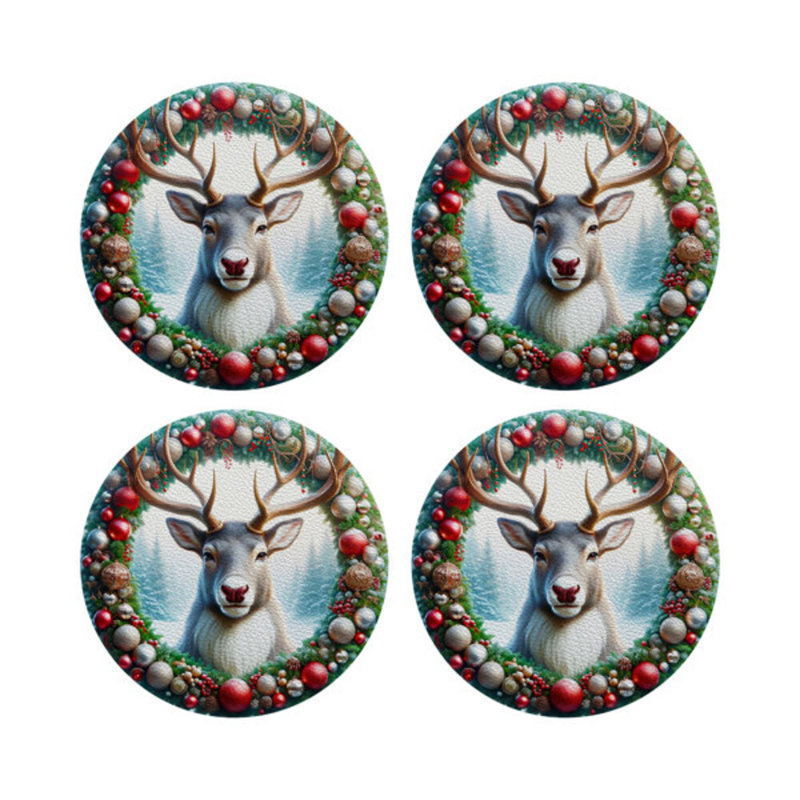 Vegan Leather Round Placemats
