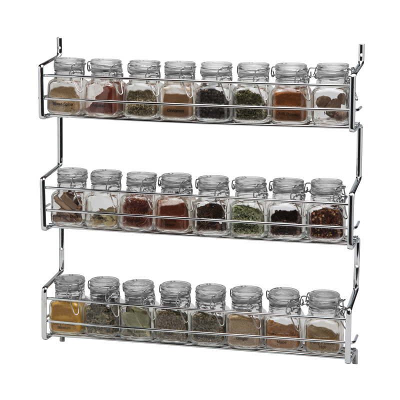 24-Jar Wall Mounted Spice Rack