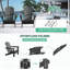 Ensemble de 2 chaises Adirondack, chaises d'extérieur pliantes avec porte-gobelet-387308493