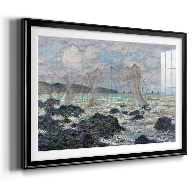 Monet, impression sur papier encadrée, Noir, H 19 po x l 27 po x P 1,5 po