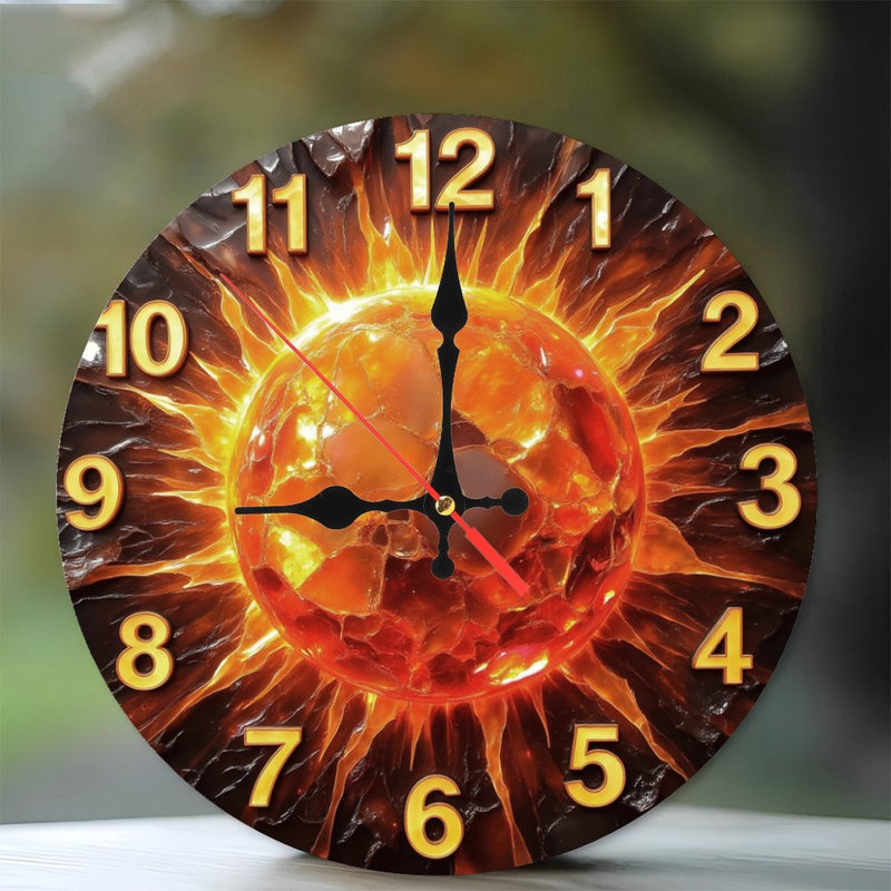 Horloge du soleil ardent