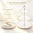 3 Pack 3 Tier Round Plastic Cupcake Stand, White Dessert Serving Tray for Cookies & Candy, Buffet Display for Tea Party, Baby Shower, Wedding, Birthday, Christmas