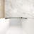 28"X 72" Pivot Shower Door, Matte Black Aluminum Frame, Half Frame ,1/4"(6Mm) Tempered Glass Explosion Proof Film,Stainless Steel Handle-126270073