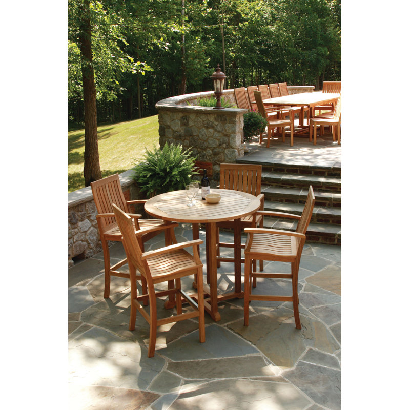 Monterey Teak Outdoor Patio Bar Stool