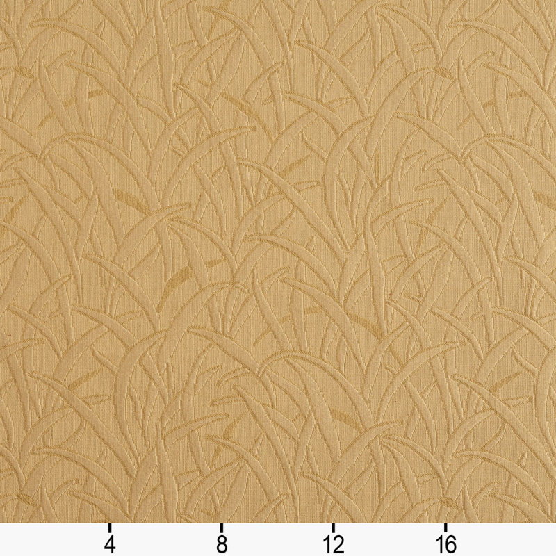 Tissu floral matelassé, Or