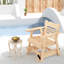 Chaise berçante d'extérieur en bois massif Aamanah