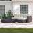Convene 3 Piece Rattan Sectional Seating Group with Cushions-1605862830