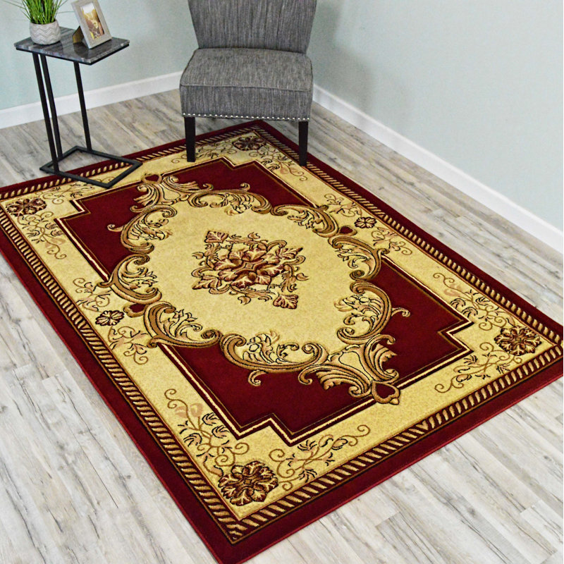 Ramsel Performance Oriental Indoor Rug, Rectangle 6'6" x 9'2"